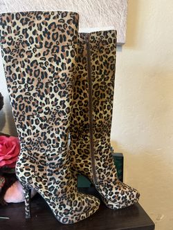 New High Cheetah Boots