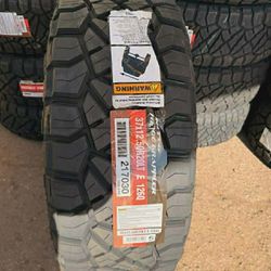 LT 37 1250 20 Nitto Ridge Grappler Set Of Tires 