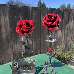 Metal Rose Art 