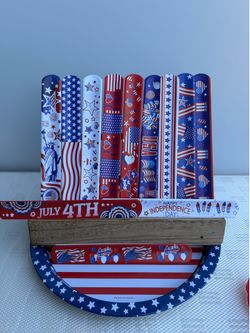 USA Themed slab bracelets