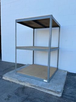Industrial 3 Tier Racks 48 in W x 48 in D Used Heavy Duty Storage Shelving Stronger Than Homedepot Lowes And Costco Delivery Available