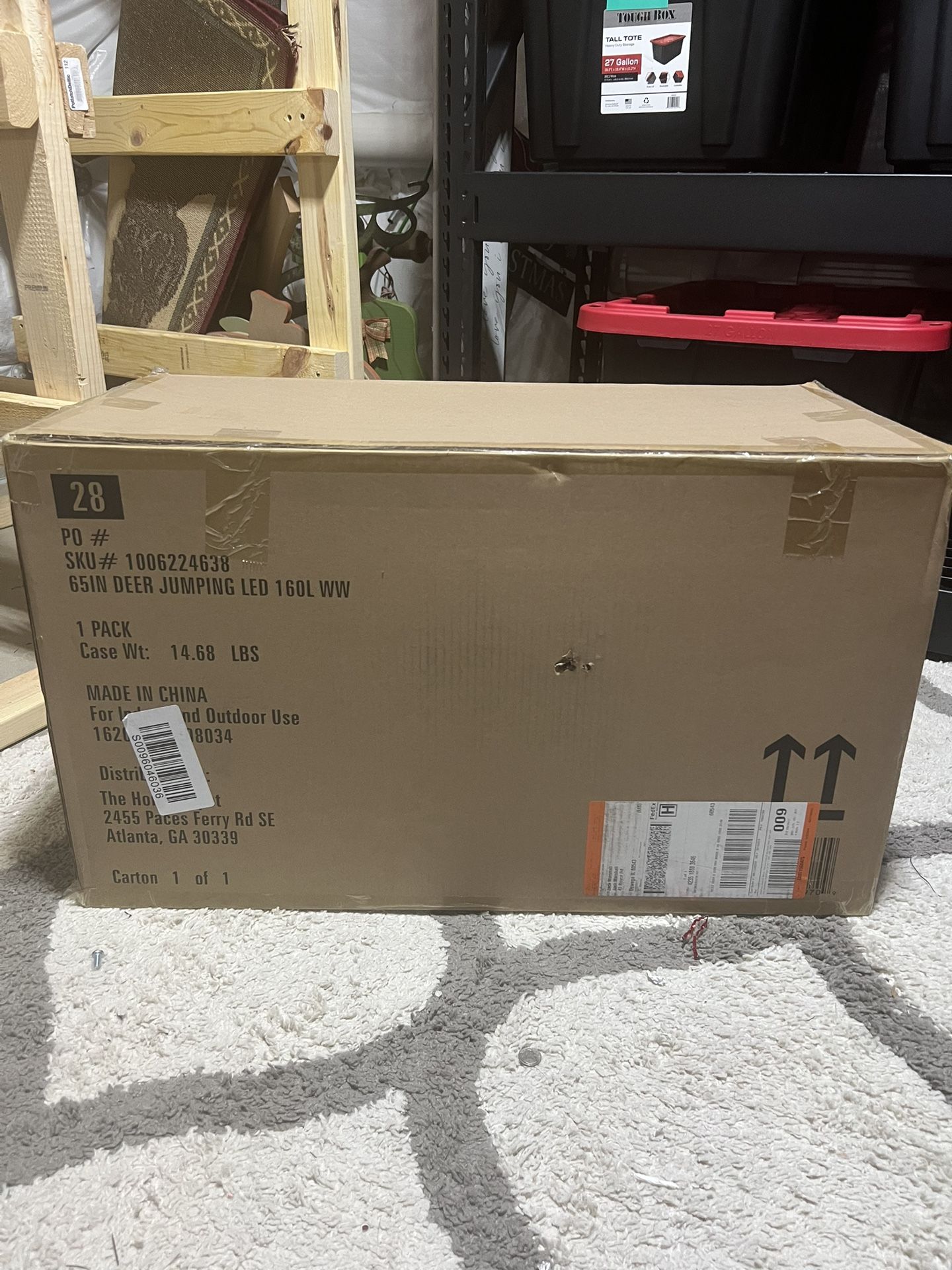 UNOPENED- Light Up Deer Yard Decor Christmas