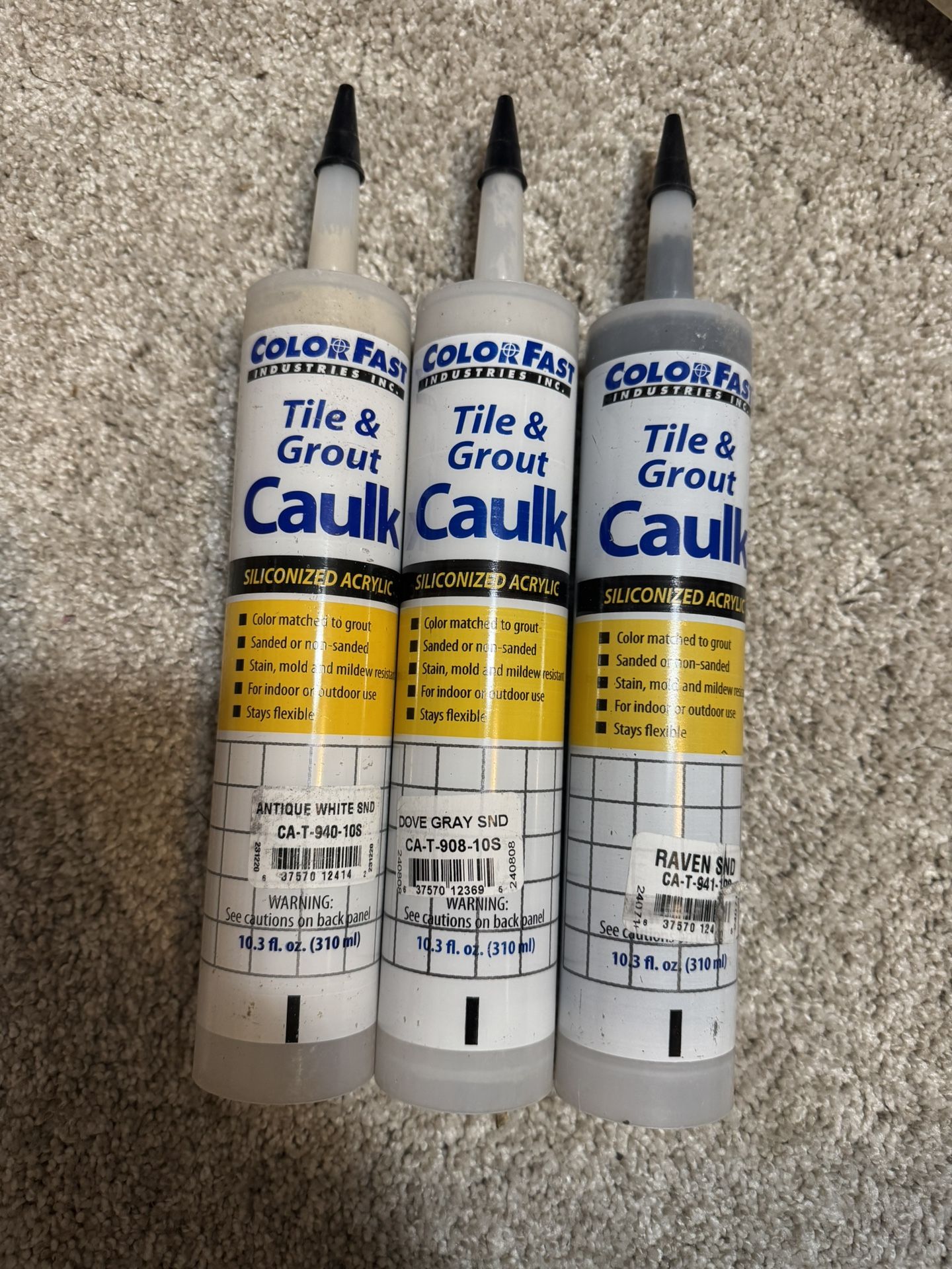 COLOR FAST Tile & Grout Caulk