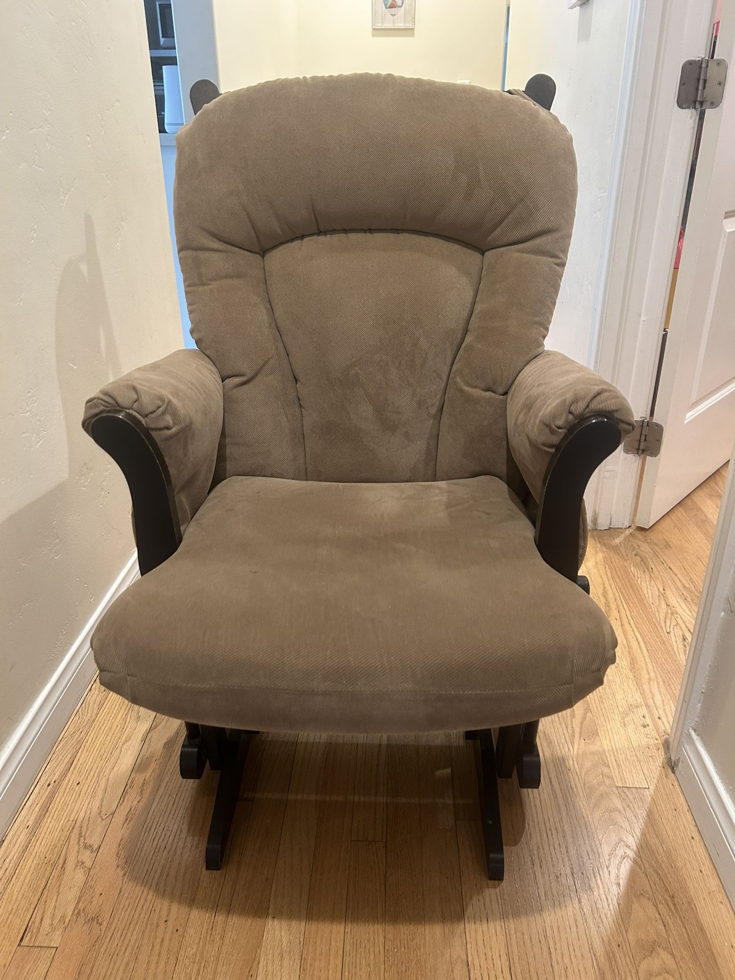 Brown Glider Rocking Chair 