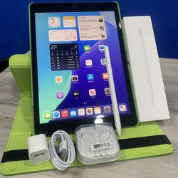 Apple IPad 9th Generation (10.2” Retina /Touch ID /IOS 29) 256 GB with Pen  & Accessories 