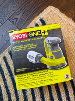 New RYOBI ONE+ 18V 5” Random Orbit Sander – Tool Only