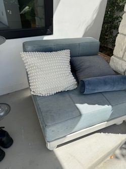 Pottery barn denim seats