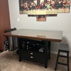 Wooden Dining Room Table Plus Chairs