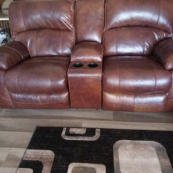 Leather Couch And Loveseat