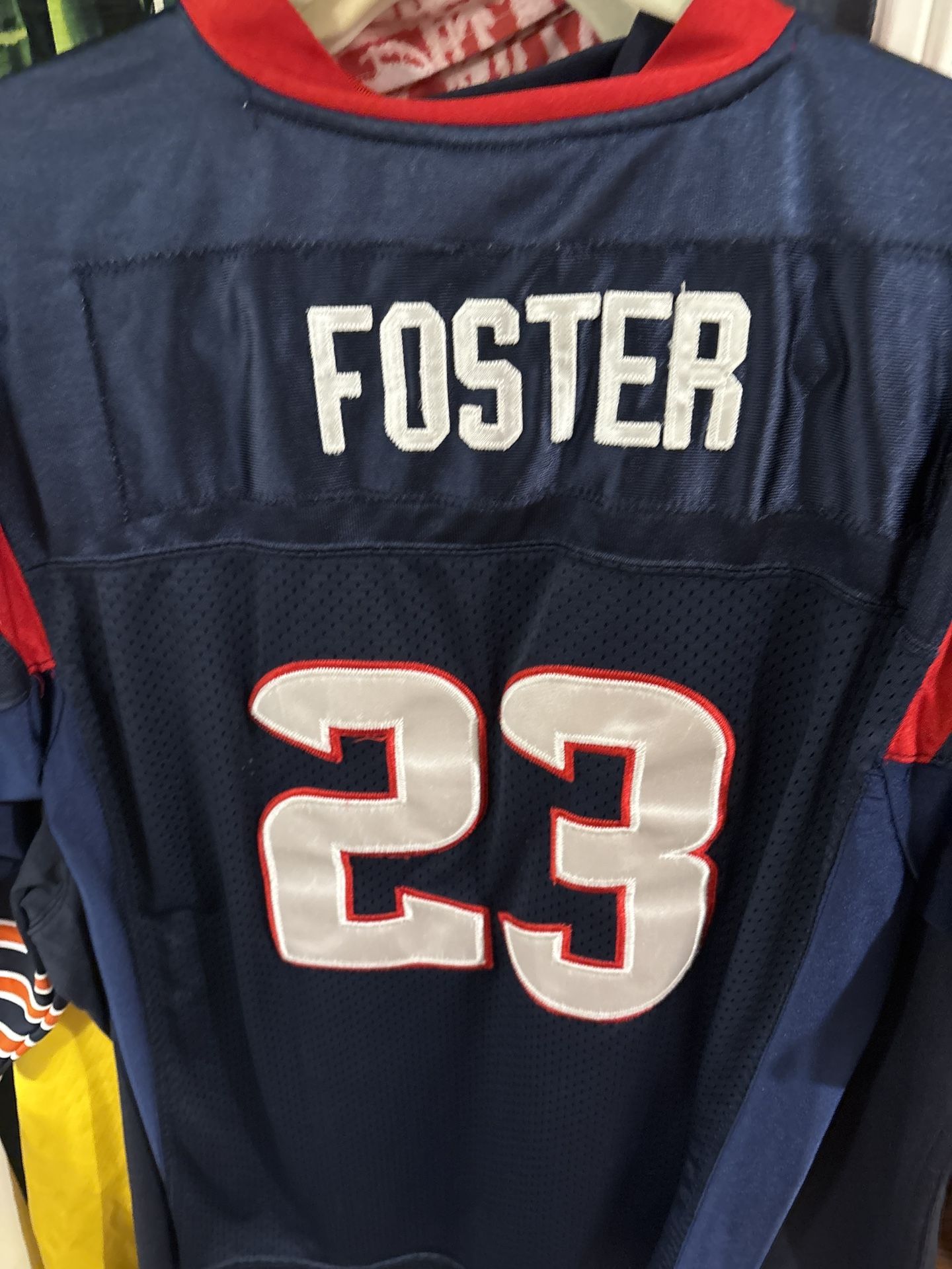 Arian Foster Houston Texans Jersey XL Reebok NFL AUTHENTIC Stitched #23 Blue Red