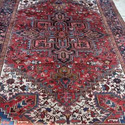 Antique Beautiful Colors Excellent Condition Handmade Collection Rug 10 X 7