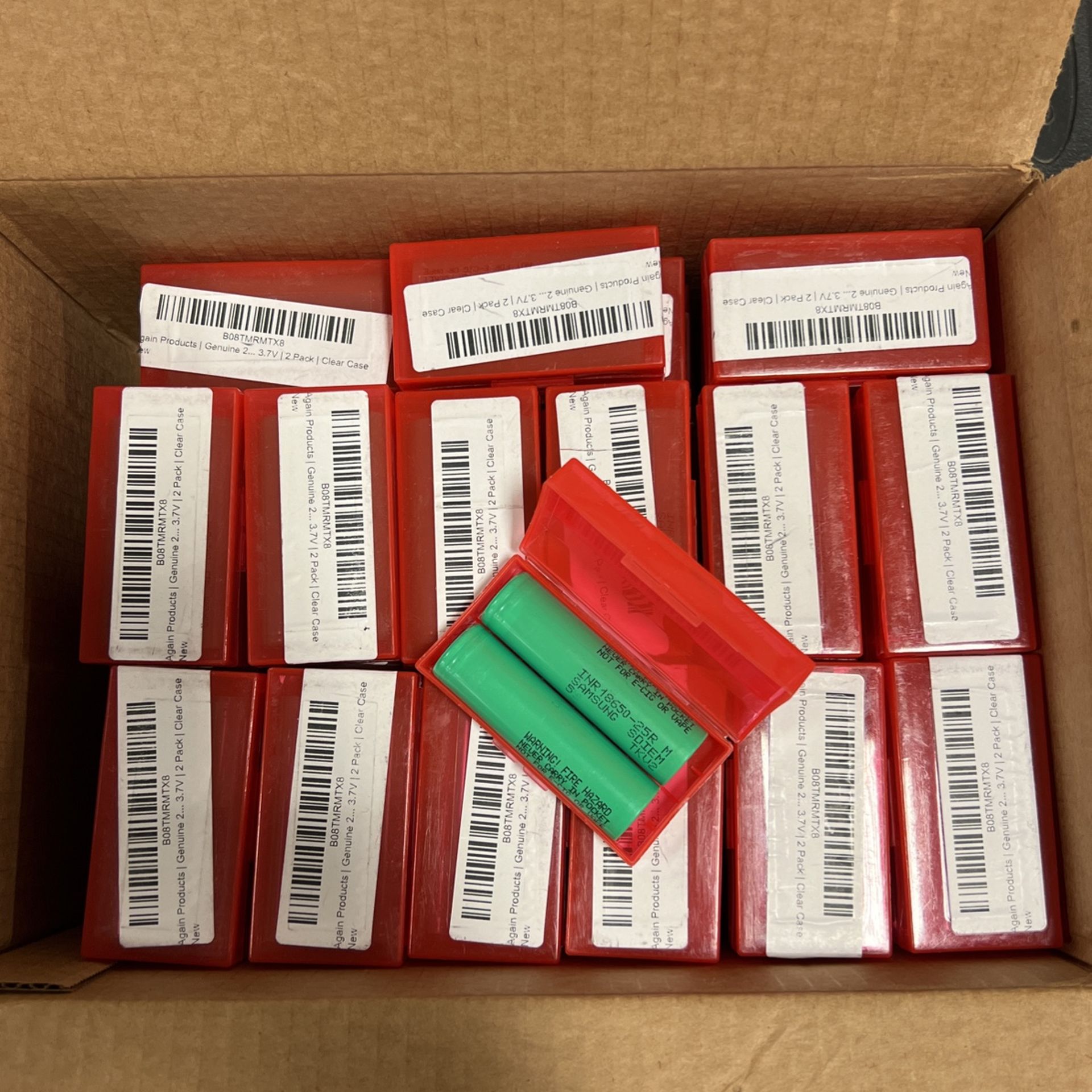 Samsung INR 18650-25R 55 Packs Of 2 So A Total Of 110 Batteries.