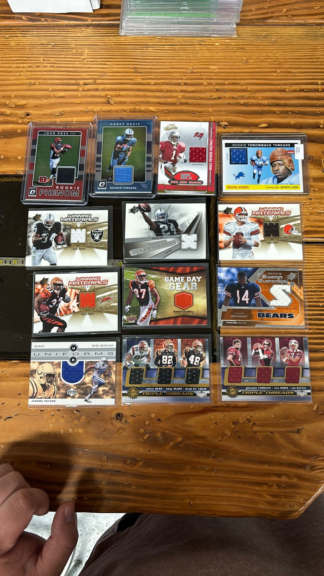 Memorabilia Football Cards