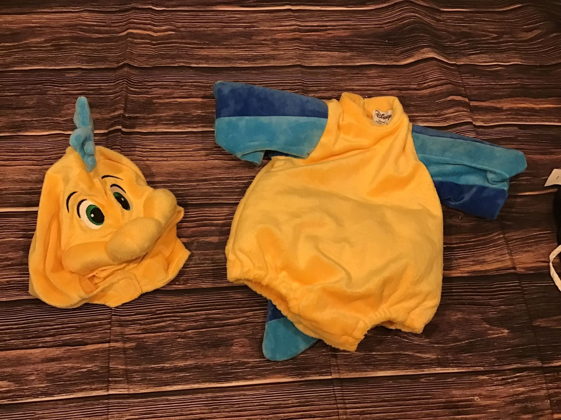 Disney Flounder Little Mermaid Baby Costume 3-6 Months -Preowned