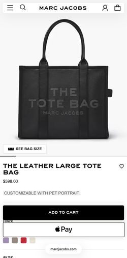 Marc Jacobs Leather Tote Bag NEW WITH TAGS