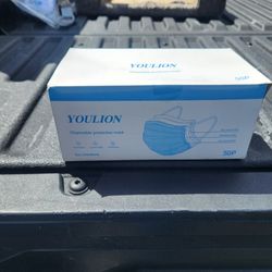 50 Boxes One Case 50 Count Y O U L I O N Face Mask