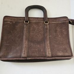 Vintage Coach Leather Satchel Portfolio Bag No (contact info removed) made in USA