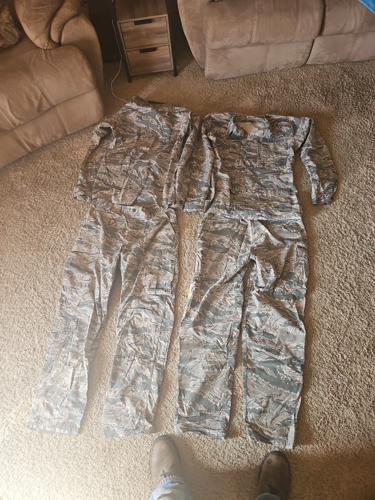 Air Force / Military Camo Shirts And Pants