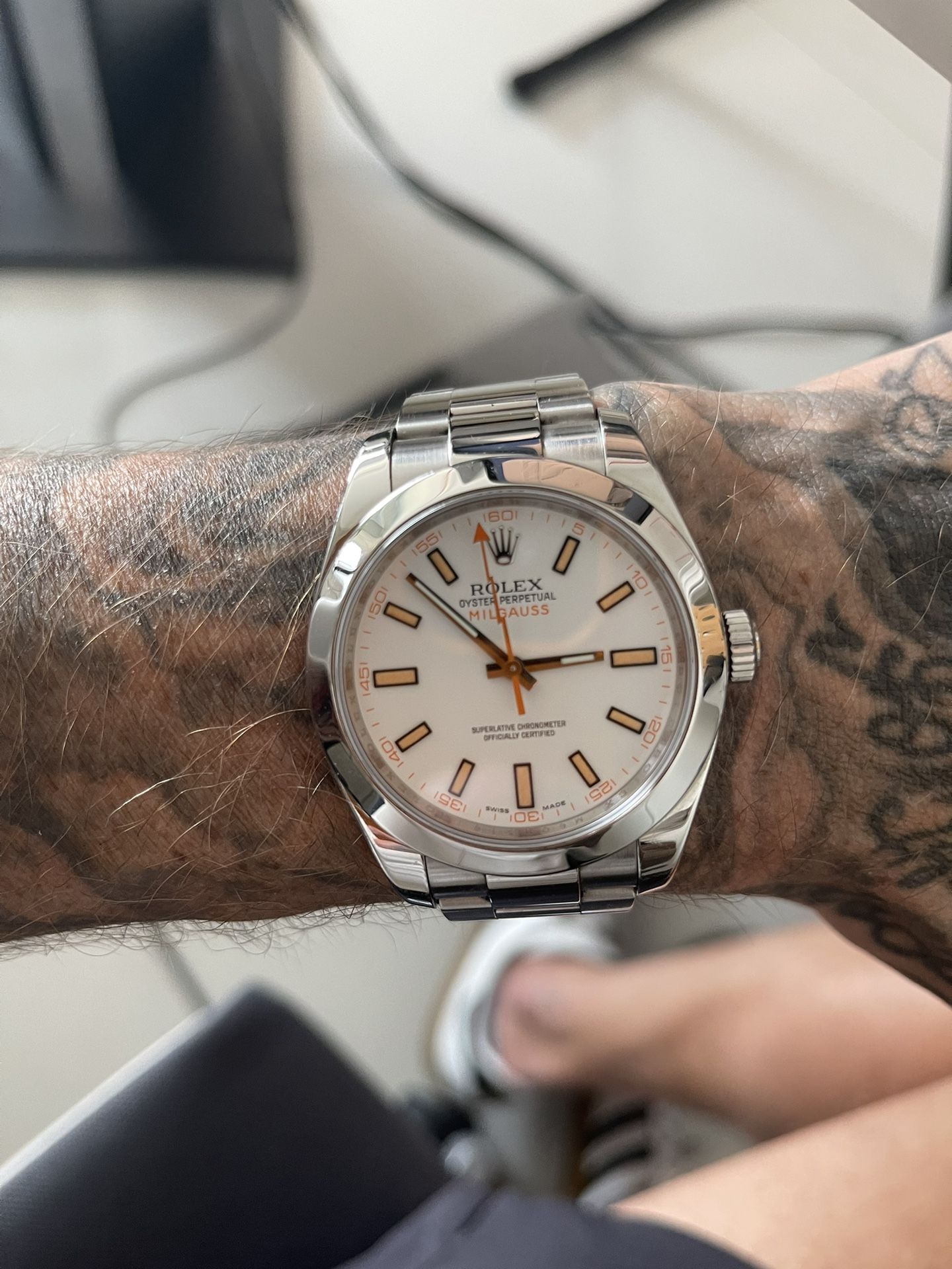 Rolex Milgauss White Dial