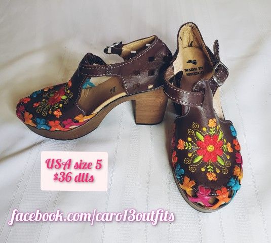 Huarache Mexicano De Tacon... Huaraches De Piel