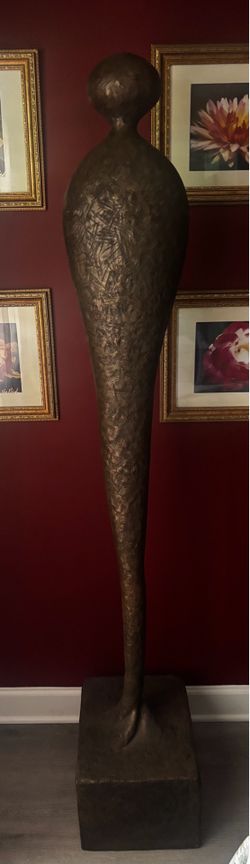 Tall Bronze Abstract Sculpture