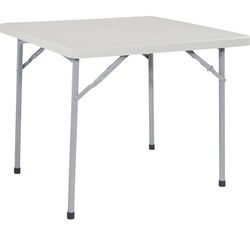 Office Star Resin Folding Table for Banquets, Picnics, and Parties, 36 Inch, Square