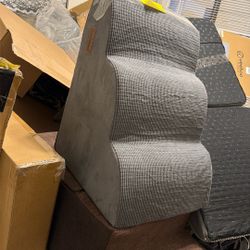 Open Box Dog Cat 3 Step Soft Ladder 