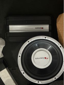 12” subwoofer and 1500 watt amp