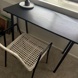 Black Desk with Chair (New and unused)