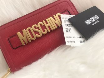 Red Moschino Wallet