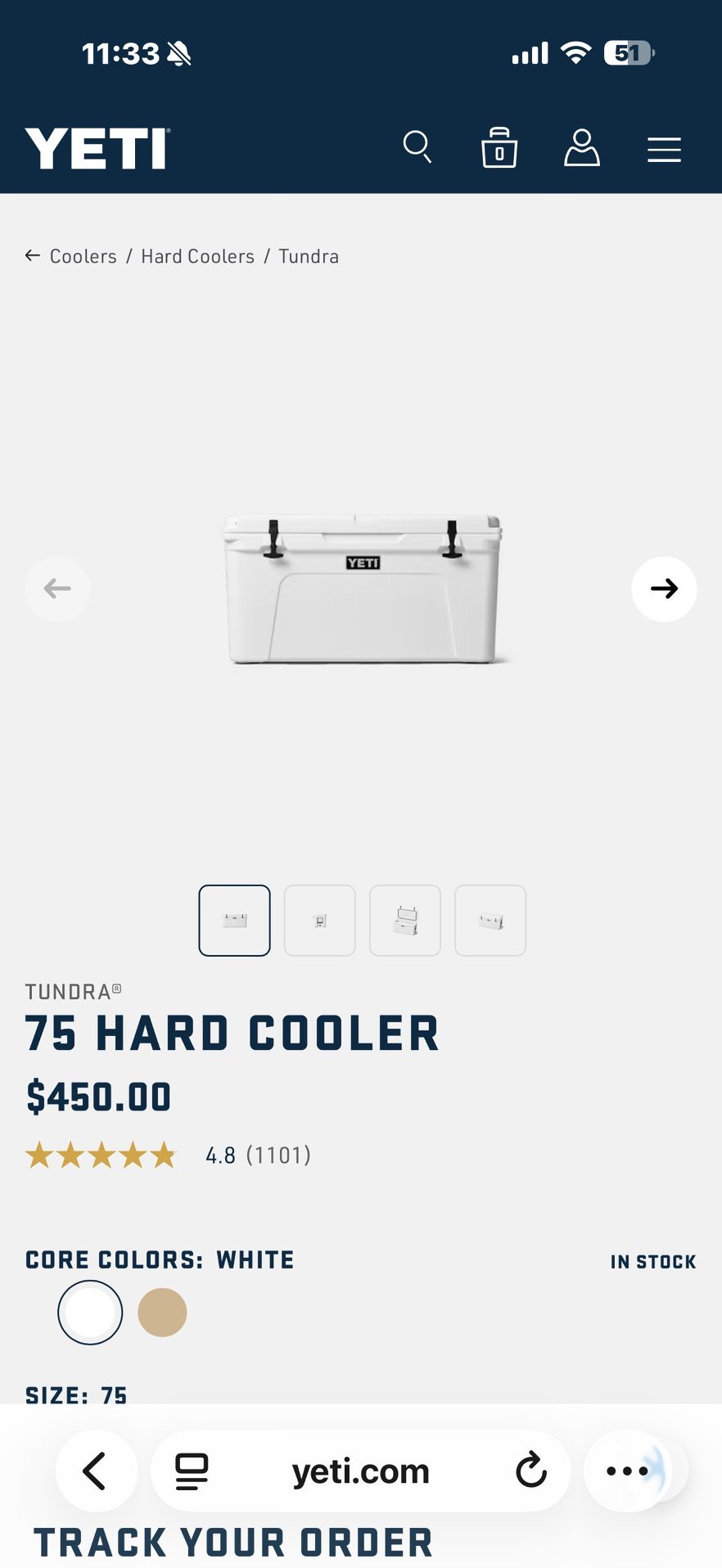 Yeti Tundra 75
