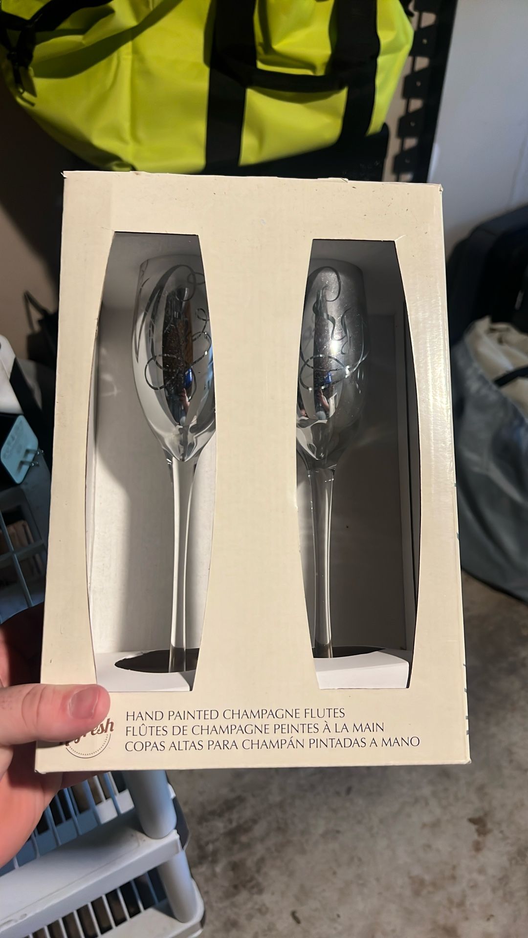 Mr And Mrs Champagne flutes