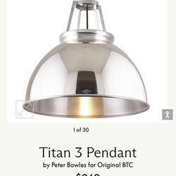 Designer Lighting - Titan 3 Pendant Light