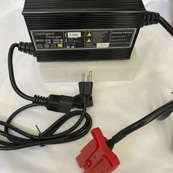 Charger with Pallet Jack, 24V 10A, with SB120 120A Red Connector