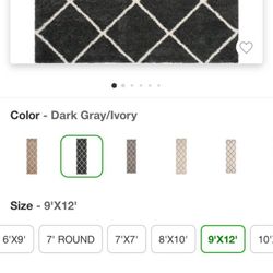 Target grey 9x12 Rug 