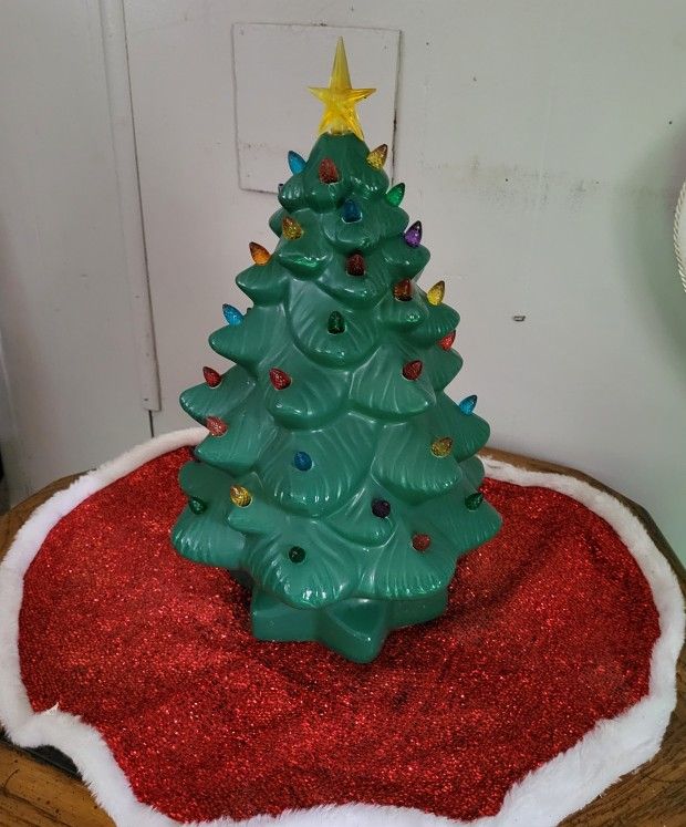 Light Up Ceramic Christmas Tree