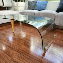 Curved Glass Coffee Table