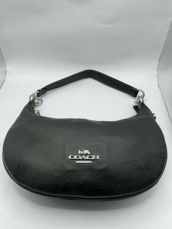 Coach Black Leather Hobo Shoulder Bag