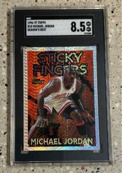 Michael Jordan 1996-97 Topps Sticky Fingers SGC 8.5
