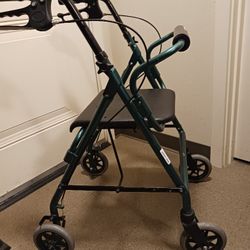 Invacare Walker 350-pound Capacity Walker In Great 👍 Condition Very Smooth Ride 👌 Great Brakes! 