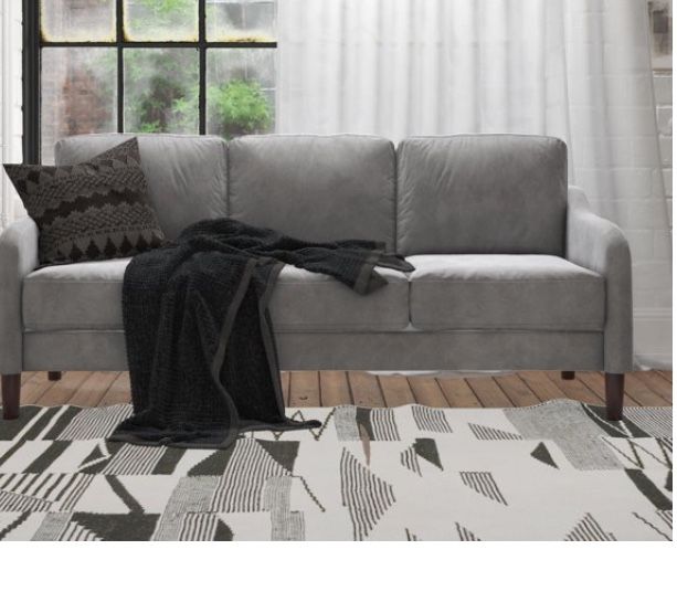 orders cheap Sofa, Couch, 3 Seater, Sleeper Gray Shift Velvet Sofa for