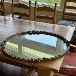 Vintage French Oval Mirror