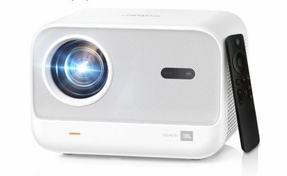 Projector and 100” portable screen