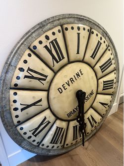 Restoration hardware BIG 5 foot wall clock