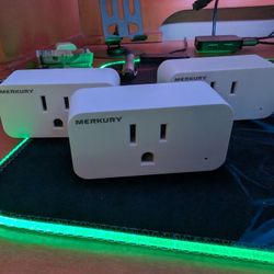 (3) Merkury Smart - Smart home wifi enabled smart plugs