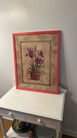 Large framed  Iris Print