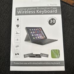 Folding Leather Protective Case Wireless Keyboard iPad Air 2 