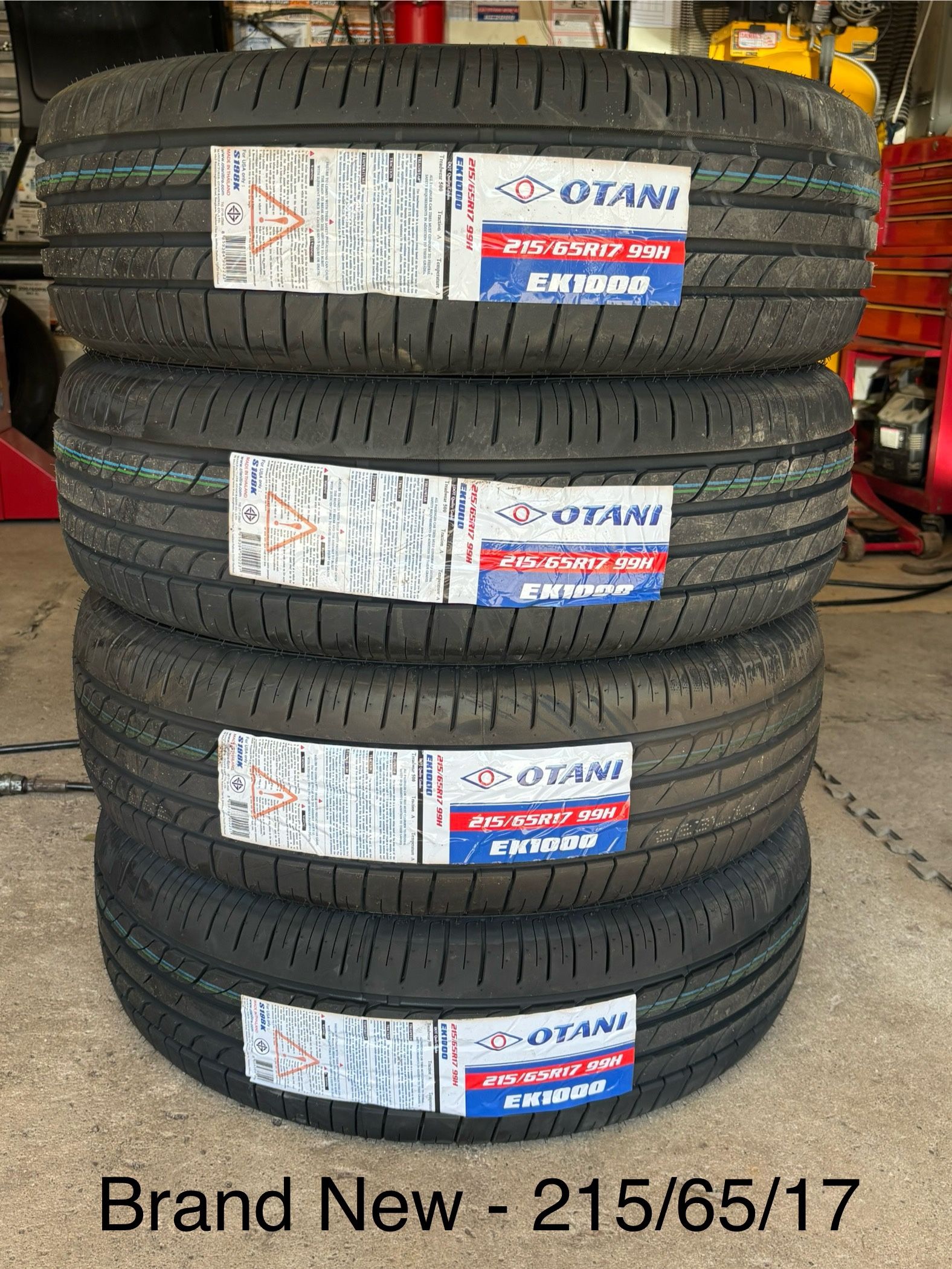 (4) - 215/65/17 Otani EK1000 All Season Tires