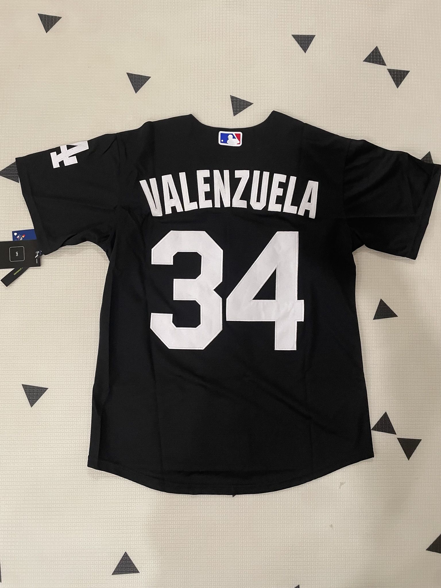 LA Dodgers 34 Fernando Valenzuela Black stitched Jersey, S To 4xl
