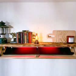 Custom Concealed Floating Shelves